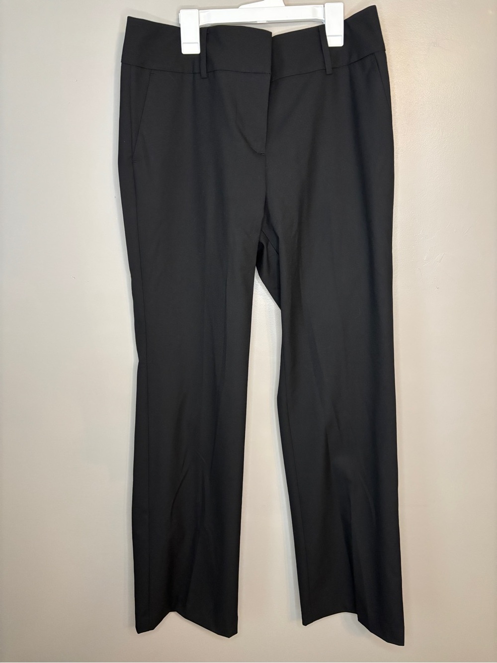 Ann Taylor Black Straight-Leg Work Trousers